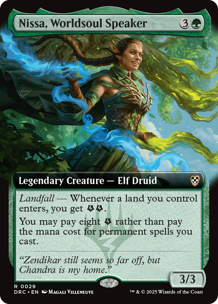 Nissa, Worldsoul Speaker (Extended Art) [Aetherdrift Commander] | Cracking-Singles
