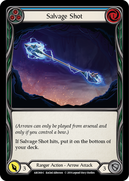 Salvage Shot (Blue) [ARC068-C] (Arcane Rising)  1st Edition Normal | Cracking-Singles