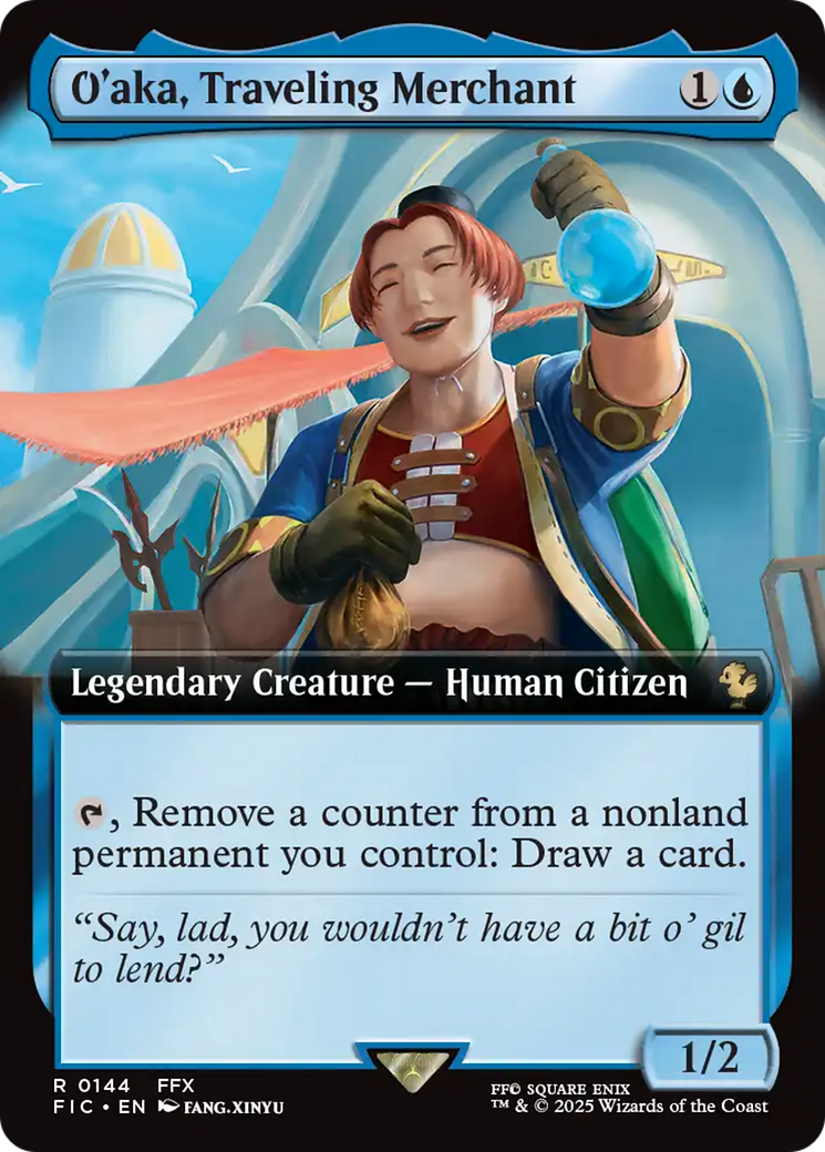 O'aka, Traveling Merchant (Extended Art) [FINAL FANTASY Commander] | Cracking-Singles