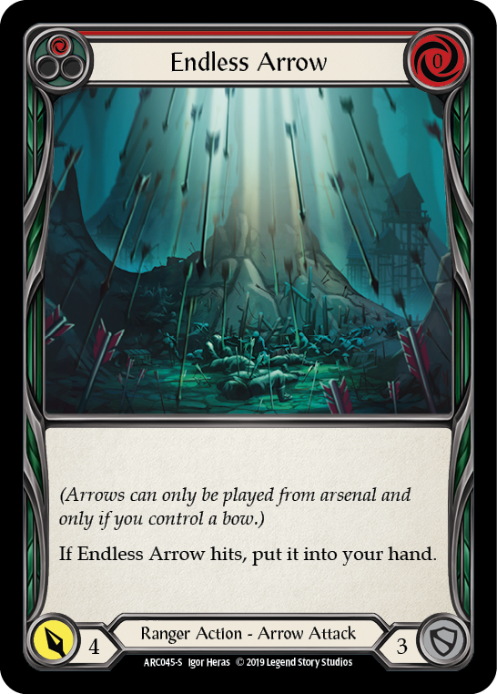 Endless Arrow [ARC045-S] (Arcane Rising)  1st Edition Normal | Cracking-Singles