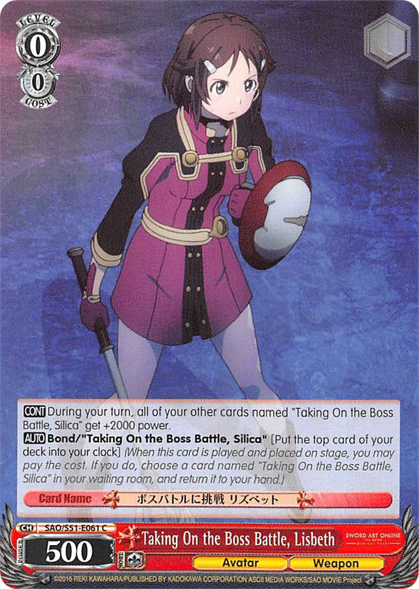 Taking On the Boss Battle, Lisbeth (SAO/S51-E061 C) [Sword Art Online The Movie: -Ordinal Scale-] | Cracking-Singles