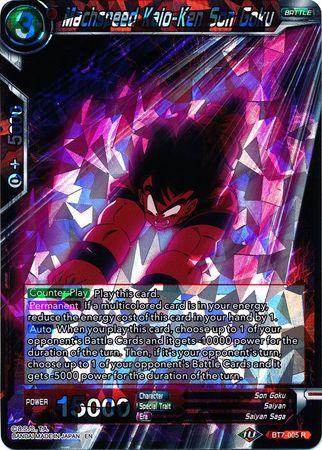 Machspeed Kaio-Ken Son Goku (BT7-005) [Assault of the Saiyans] | Cracking-Singles