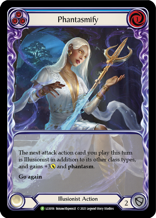 Phantasmify (Blue) [LGS056] (Promo)  Rainbow Foil | Cracking-Singles