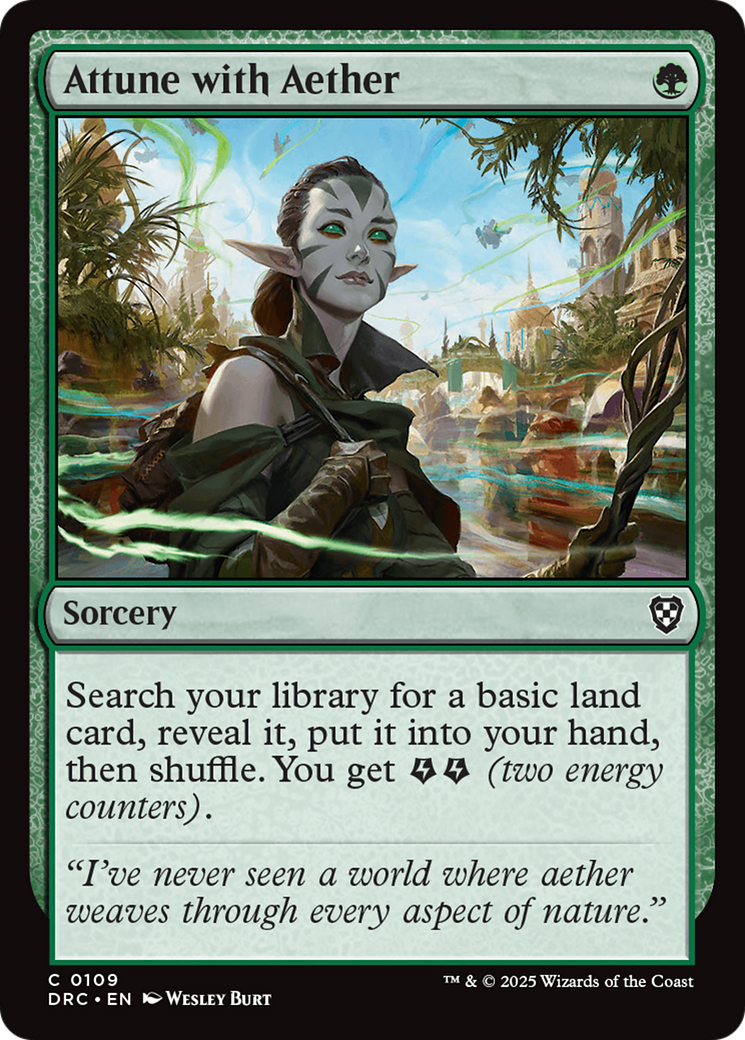 Attune with Aether [Aetherdrift Commander] | Cracking-Singles