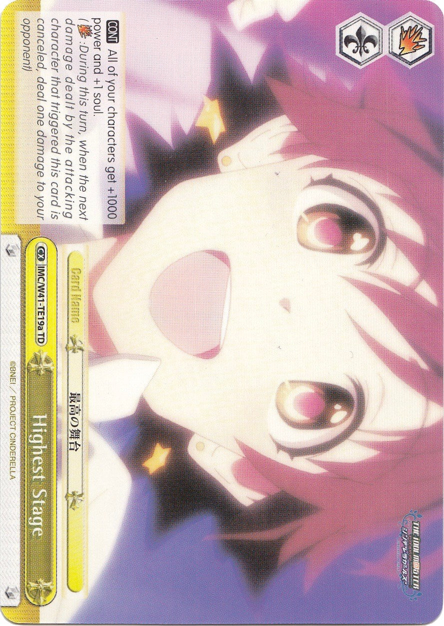 Highest Stage (IMC/W41-TE19a TD) (Yellow) [The iDOLM@STER Cinderella Girls] | Cracking-Singles