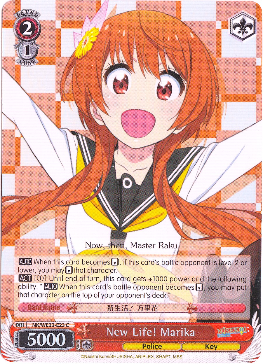 New Life! Marika (NK/WE22-E23) (Parallel Foil) [NISEKOI Extra Booster] | Cracking-Singles