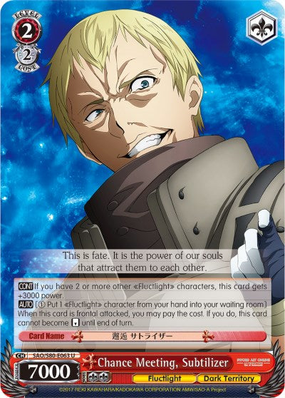 Chance Meeting, Subtilizer (SAO/S80-E063 U) [Sword Art Online -Alicization- Vol.2] | Cracking-Singles