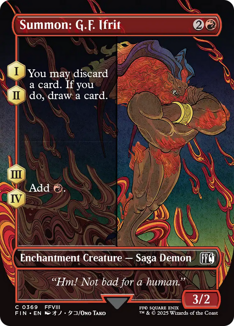Summon: G.F. Ifrit (Borderless) [FINAL FANTASY] | Cracking-Singles