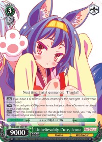 Unbelievably Cute, Izuna (NGL/S58-E023 RR) [No Game No Life] | Cracking-Singles