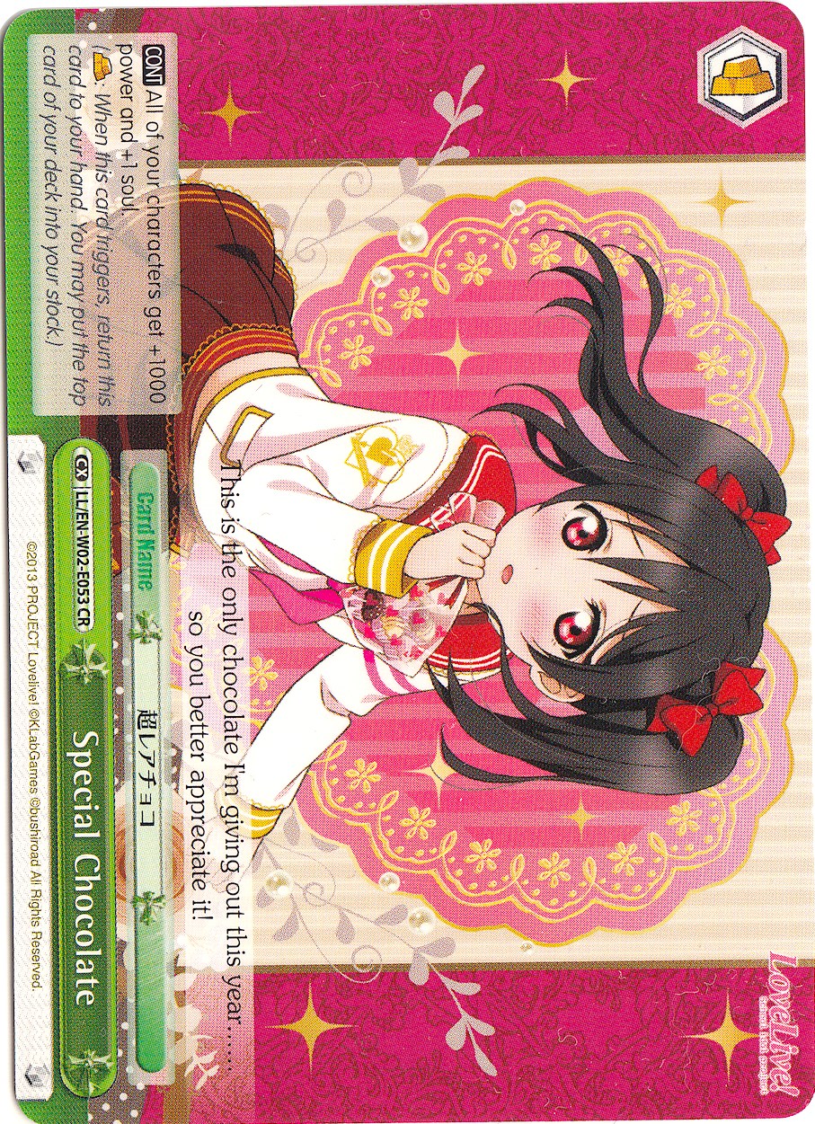 Special Chocolate (LL/EN-W02-E053 CR) [Love Live! DX Vol.2] | Cracking-Singles