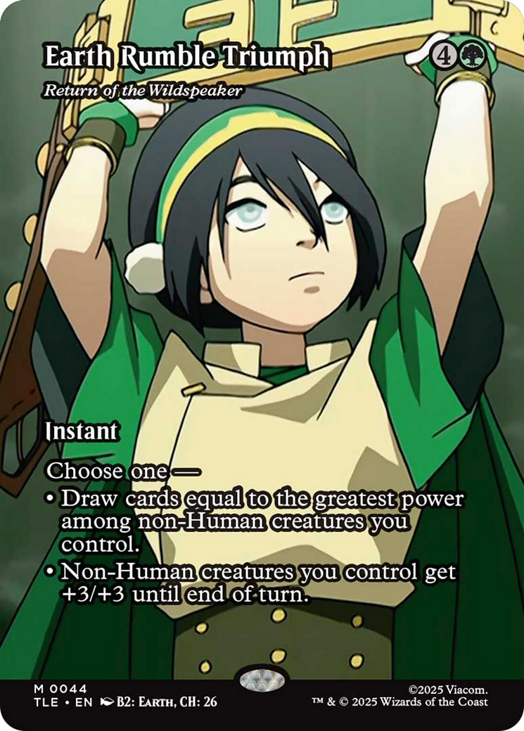 Earth Rumble Triumph - Return of the Wildspeaker (Borderless) [Avatar: The Last Airbender: Eternal-Legal] | Cracking-Singles