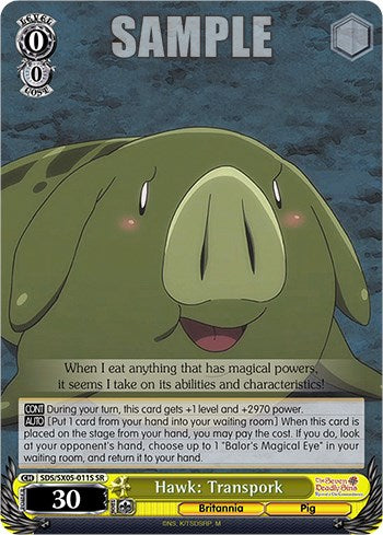 Hawk: Transpork (SR) [The Seven Deadly Sins: Revival of The Commandments] | Cracking-Singles