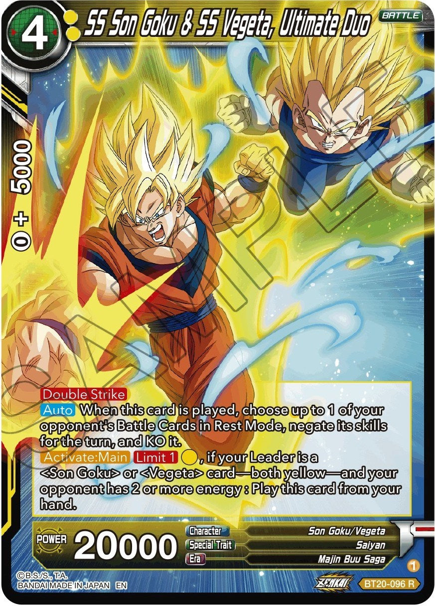 SS Son Goku & SS Vegeta, Ultimate Duo (BT20-096) [Power Absorbed] | Cracking-Singles