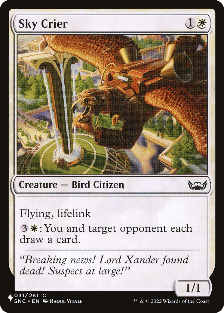 Sky Crier [The List] | Cracking-Singles