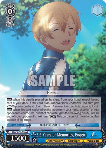 2.5 Years of Memories, Eugeo [Sword Art Online Animation 10th Anniversary] | Cracking-Singles
