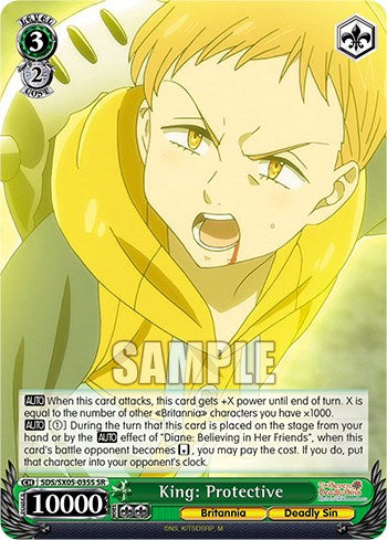King: Protective (SR) [The Seven Deadly Sins: Revival of The Commandments] | Cracking-Singles
