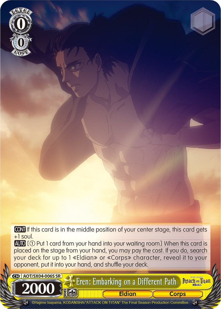 Eren: Embarking on a Different Path (Foil) [Attack On Titan: Final Season] | Cracking-Singles