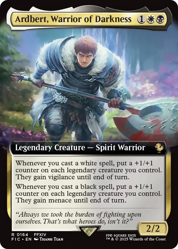 Ardbert, Warrior of Darkness (Extended Art) [FINAL FANTASY Commander] | Cracking-Singles