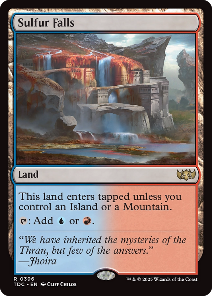 Sulfur Falls [Tarkir: Dragonstorm Commander] | Cracking-Singles