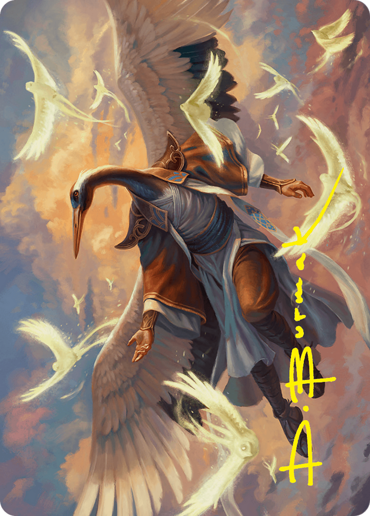 Kykar, Zephyr Awakener Art Card (16/54) (Gold-Stamped Signature) [Foundations Art Series] | Cracking-Singles
