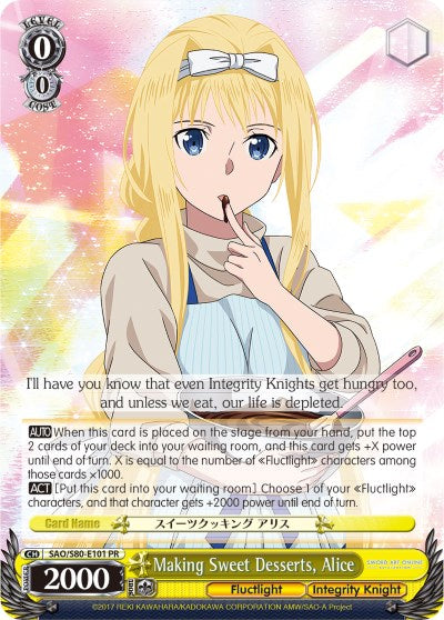 Making Sweet Desserts, Alice (SAO/S80-E101 PR) [Sword Art Online -Alicization- Vol.2] | Cracking-Singles