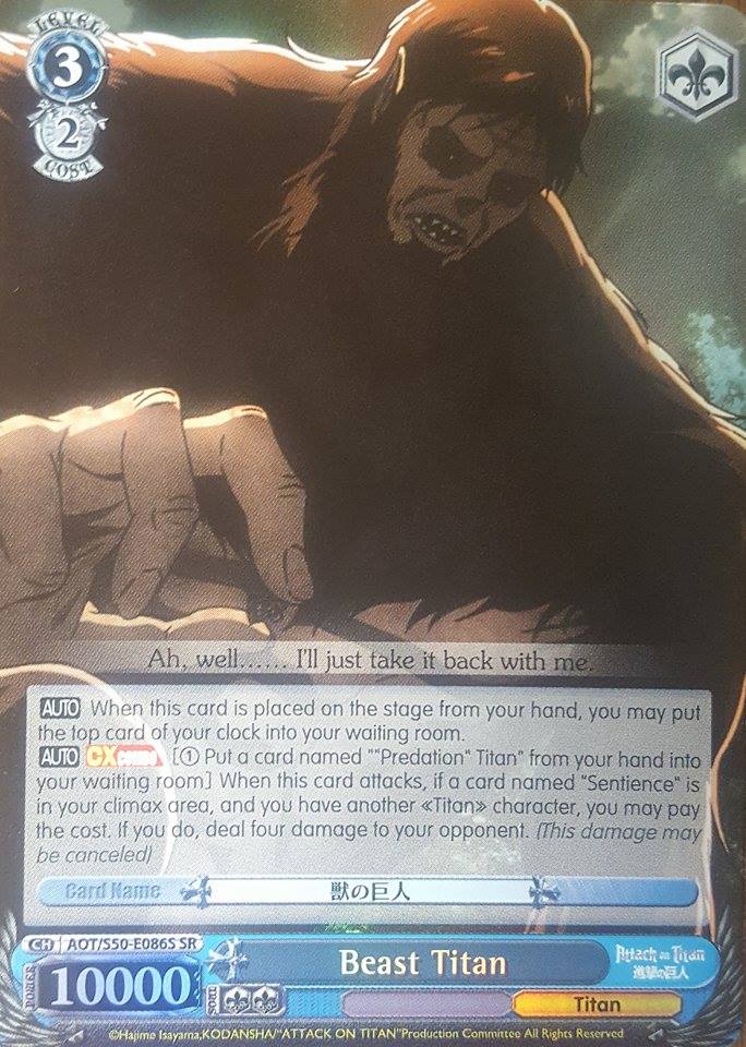 Beast Titan (AOT/S50-E086S SR) [Attack on Titan Vol. 2] | Cracking-Singles