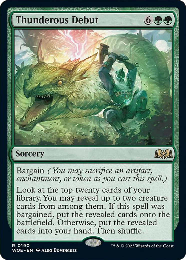 Thunderous Debut [Wilds of Eldraine] | Cracking-Singles