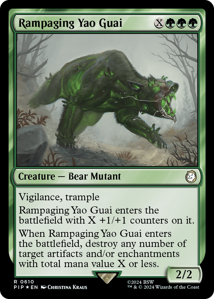 Rampaging Yao Guai (Surge Foil) [Fallout] | Cracking-Singles