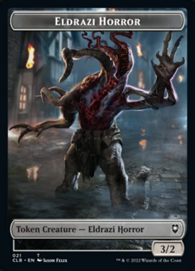 Horror // Eldrazi Horror Double-Sided Token [Commander Legends: Battle for Baldur's Gate Tokens] | Cracking-Singles