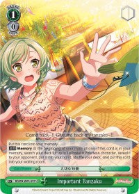 Important Tanzaku (BD/EN-W03-055 U) [BanG Dream! Girls Band Party! MULTI LIVE] | Cracking-Singles
