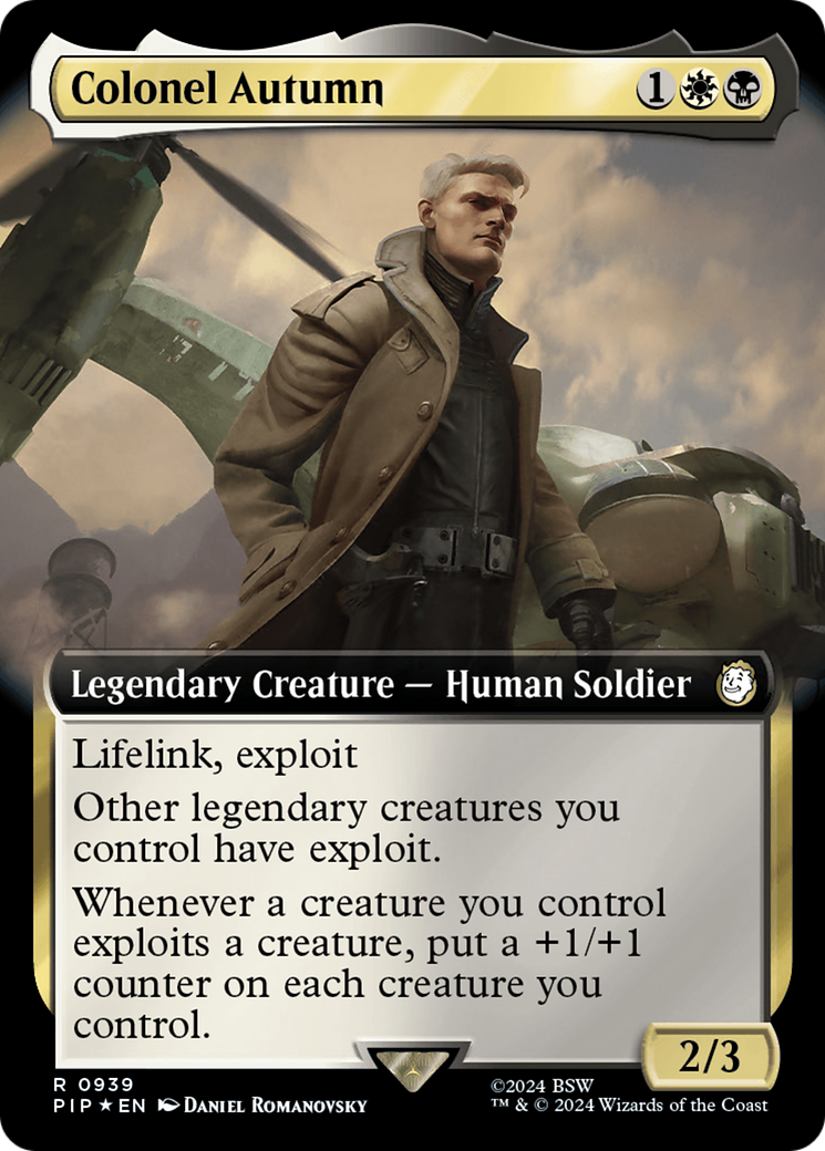 Colonel Autumn (Extended Art) (Surge Foil) [Fallout] | Cracking-Singles