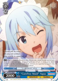 "Carefree Maid" Aqua (KS/W55-E090 C) [KonoSuba 2] | Cracking-Singles