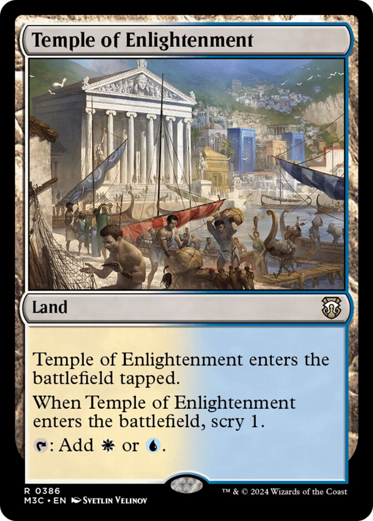 Temple of Enlightenment (Ripple Foil) [Modern Horizons 3 Commander] | Cracking-Singles