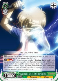 Syaoran: Sword Summoning (CCS/WX01-037 R) [Cardcaptor Sakura: Clear Card] | Cracking-Singles