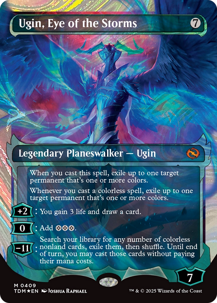 Ugin, Eye of the Storms (Showcase) (Halo Foil) [Tarkir: Dragonstorm] | Cracking-Singles
