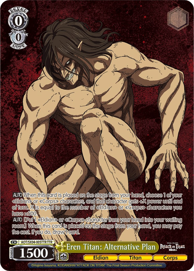 Eren Titan: Alternative Plan (Foil) [Attack On Titan: Final Season] | Cracking-Singles