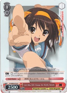Girl Who Will Change the World, Haruhi (SY/WE09-E16) (Foil) [The Melancholy of Haruhi Suzumiya Extra Booster] | Cracking-Singles