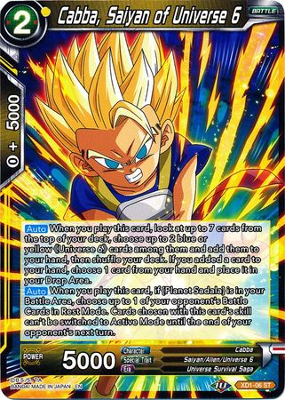 Cabba, Saiyan of Universe 6 (XD1-06) [Assault of the Saiyans] | Cracking-Singles