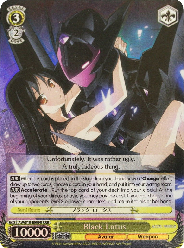 Black Lotus (AW/S18-E009R RRR) [Accel World] | Cracking-Singles