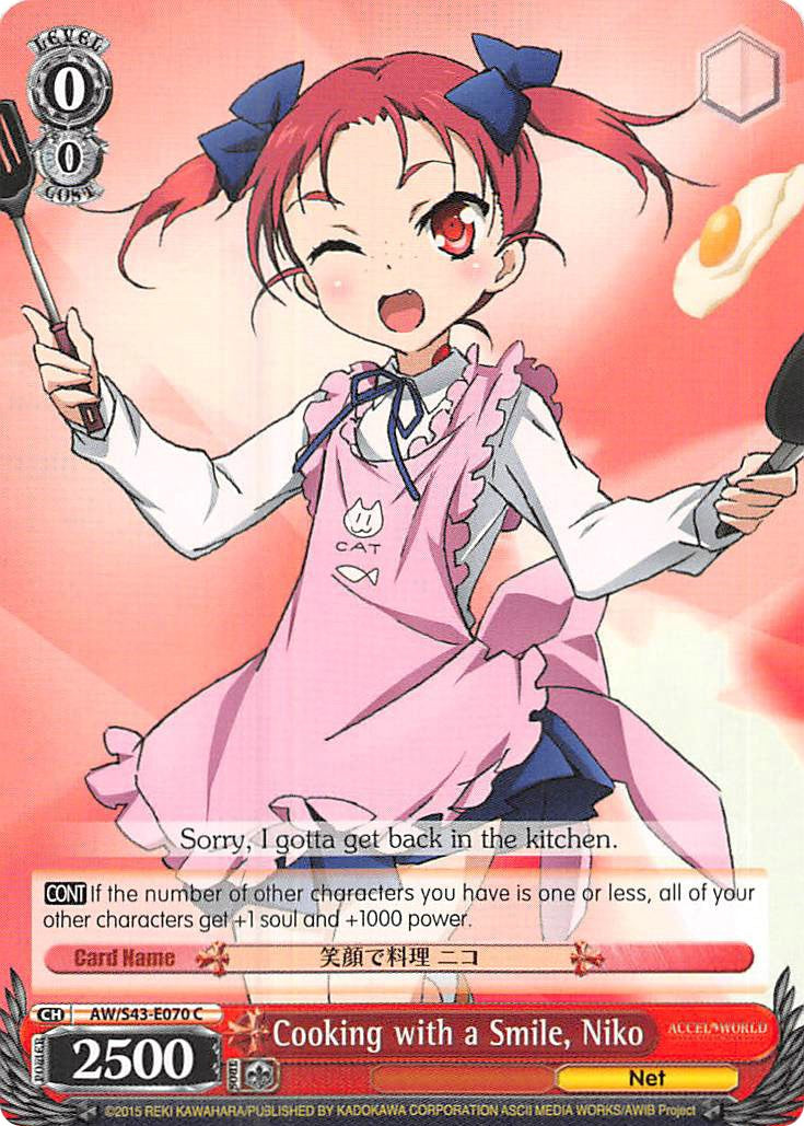 Cooking with a Smile, Niko (AW/S43-E070 C) [Accel World -Infinite Burst-] | Cracking-Singles