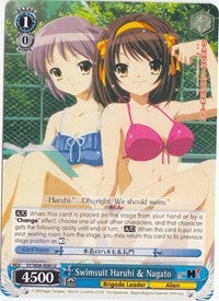 Swimsuit Haruhi & Nagato (SY/W08-E083 U) [The Melancholy of Haruhi Suzumiya] | Cracking-Singles