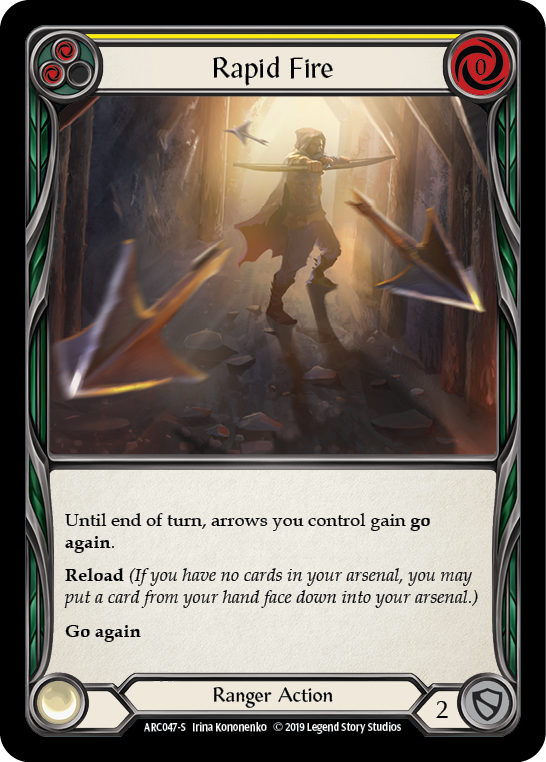 Rapid Fire [ARC047-S] (Arcane Rising)  1st Edition Rainbow Foil | Cracking-Singles