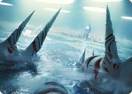 Seachrome Coast Art Card [Phyrexia: All Will Be One Art Series] | Cracking-Singles