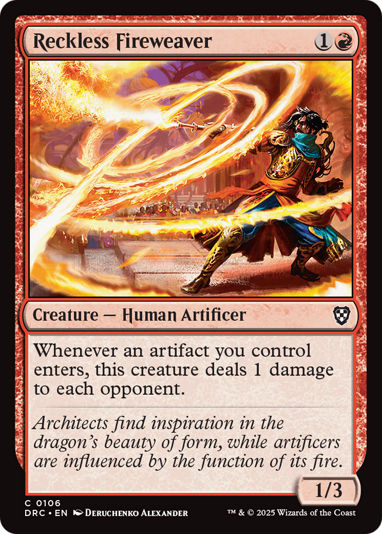 Reckless Fireweaver [Aetherdrift Commander] | Cracking-Singles