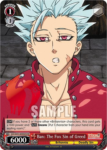 Ban: The Fox Sin of Greed (DSR) [The Seven Deadly Sins: Revival of The Commandments] | Cracking-Singles
