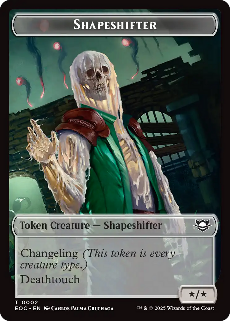 Shapeshifter // Golem (0013) Double-Sided Token [Edge of Eternities Commander Tokens] | Cracking-Singles