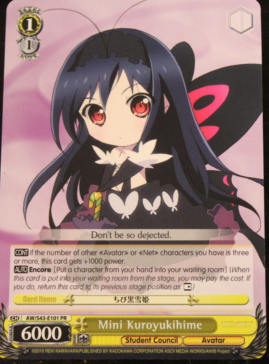 Mini Kuroyukihime (AW/S43-E101 PR) (Promo) [Accel World -Infinite Burst-] | Cracking-Singles