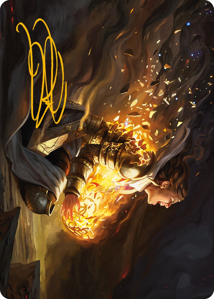 Vanish into Eternity Art Card (Gold-Stamped Signature) [Phyrexia: All Will Be One Art Series] | Cracking-Singles