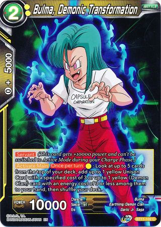 Bulma, Demonic Transformation (BT11-102) [Vermilion Bloodline 2nd Edition] | Cracking-Singles