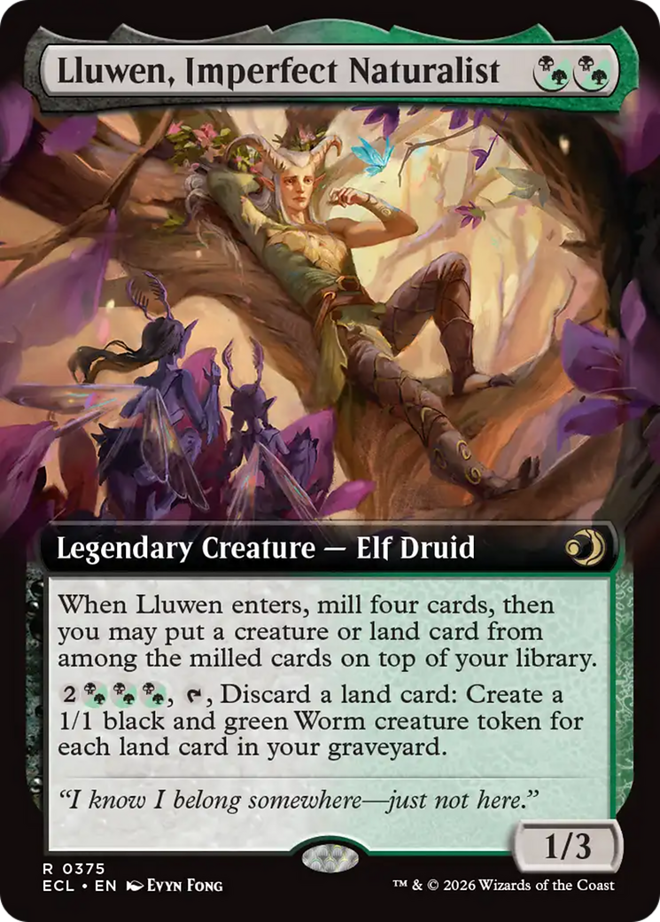 Lluwen, Imperfect Naturalist (Extended Art) [Lorwyn Eclipsed] | Cracking-Singles